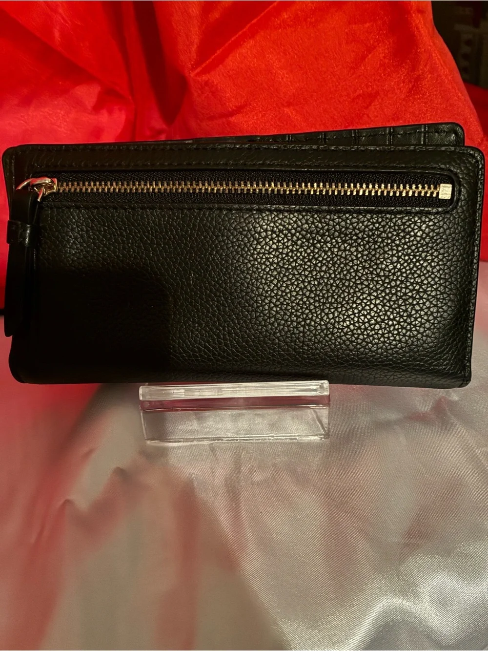Kate Spade New York Purl Zip Around Continental Wallet with Faux Pearls